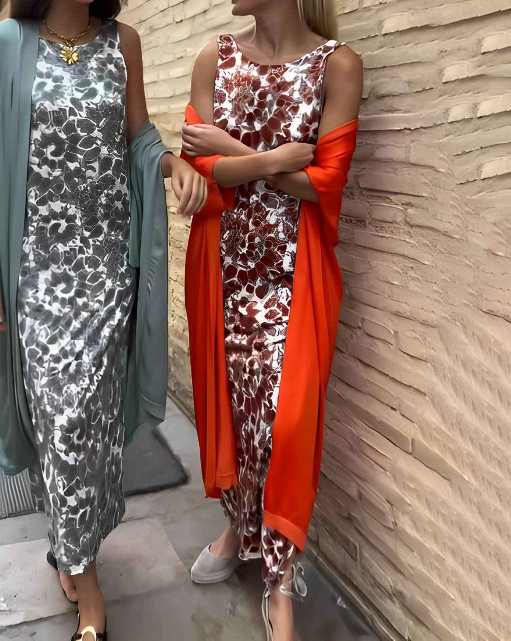 ELEGANCIA SERENA – VESTIDO LARGO + CÁRDIGAN DE REGALO