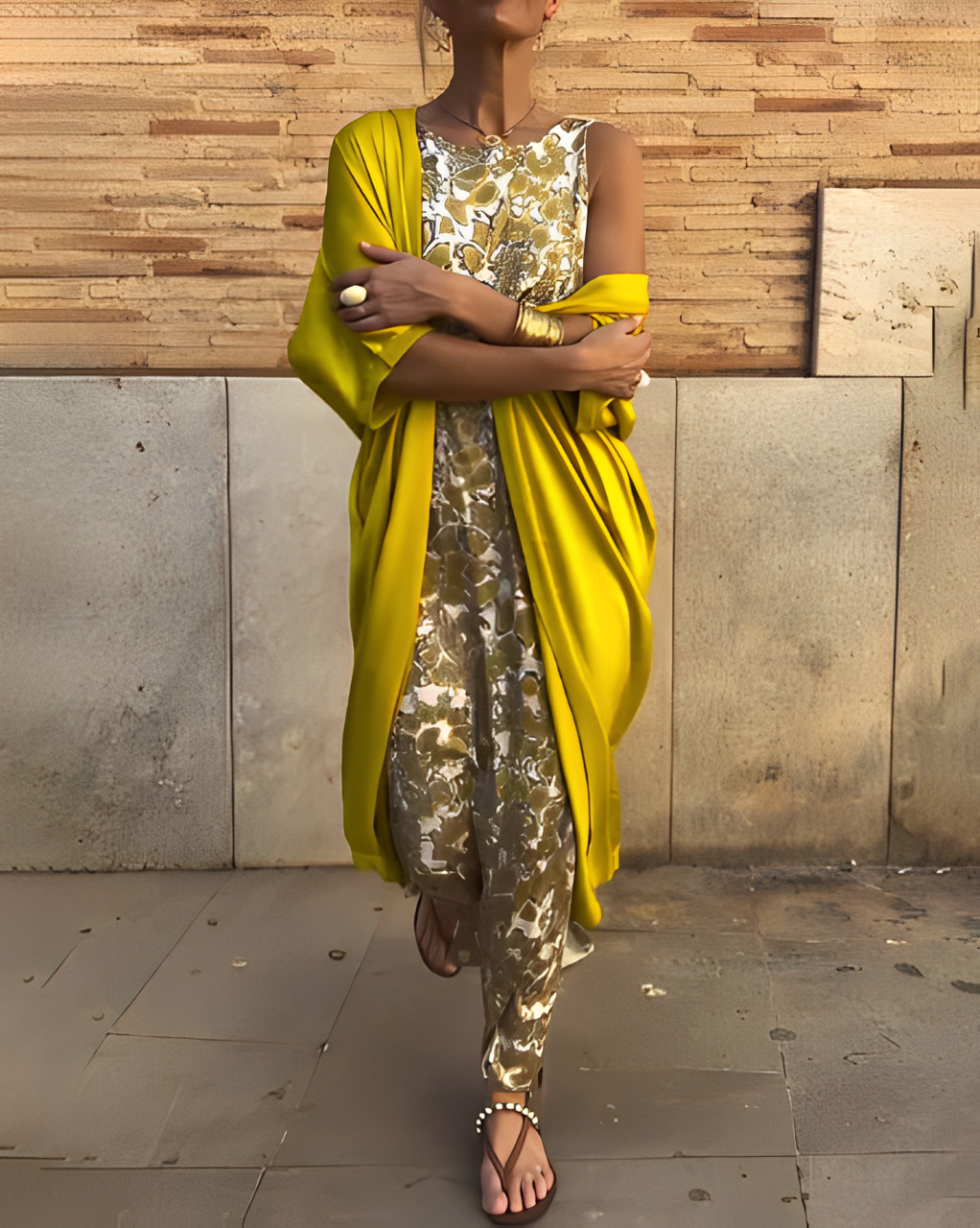 ELEGANCIA SERENA – VESTIDO LARGO + CÁRDIGAN DE REGALO